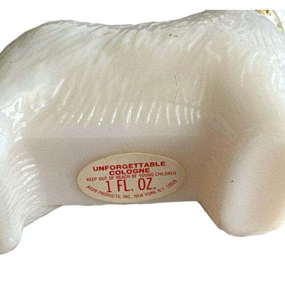 Vintage 1970 Avon Queen of Scots Scottie Dog Unforgettable Cologne Bottle 1 Fl. - Picture 3 of 3
